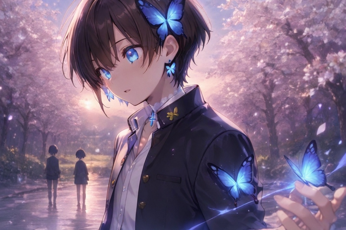 Kiyoshika-kun,  androgynous beauty,  Glowing effect on Tensor.Art