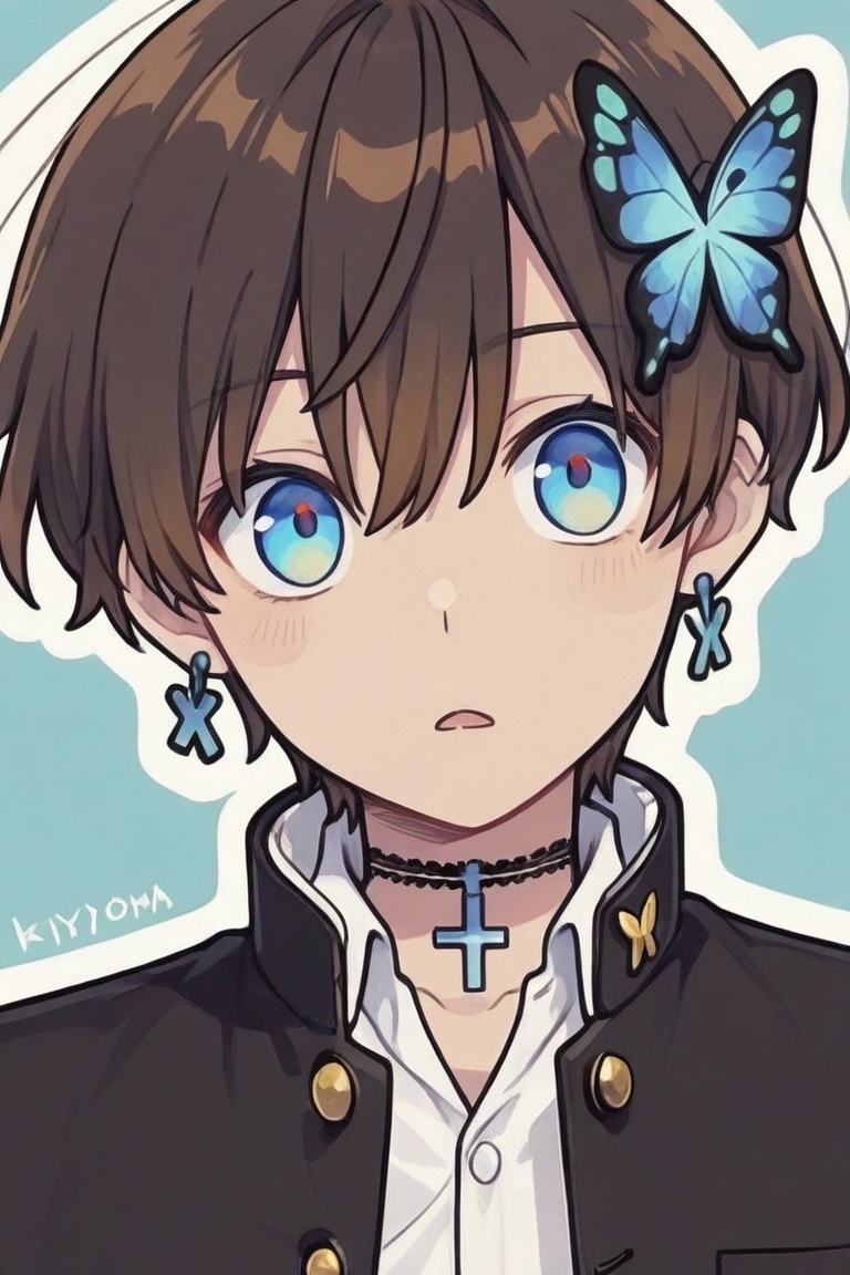 Kiyoshika-kun,  androgynous beauty,  Anime illustration on Tensor.Art