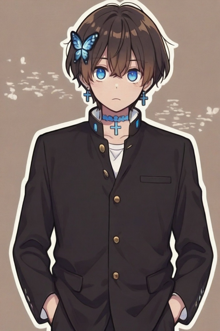 Kiyoshika-kun,  androgynous beauty,  Anime illustration on Tensor.Art
