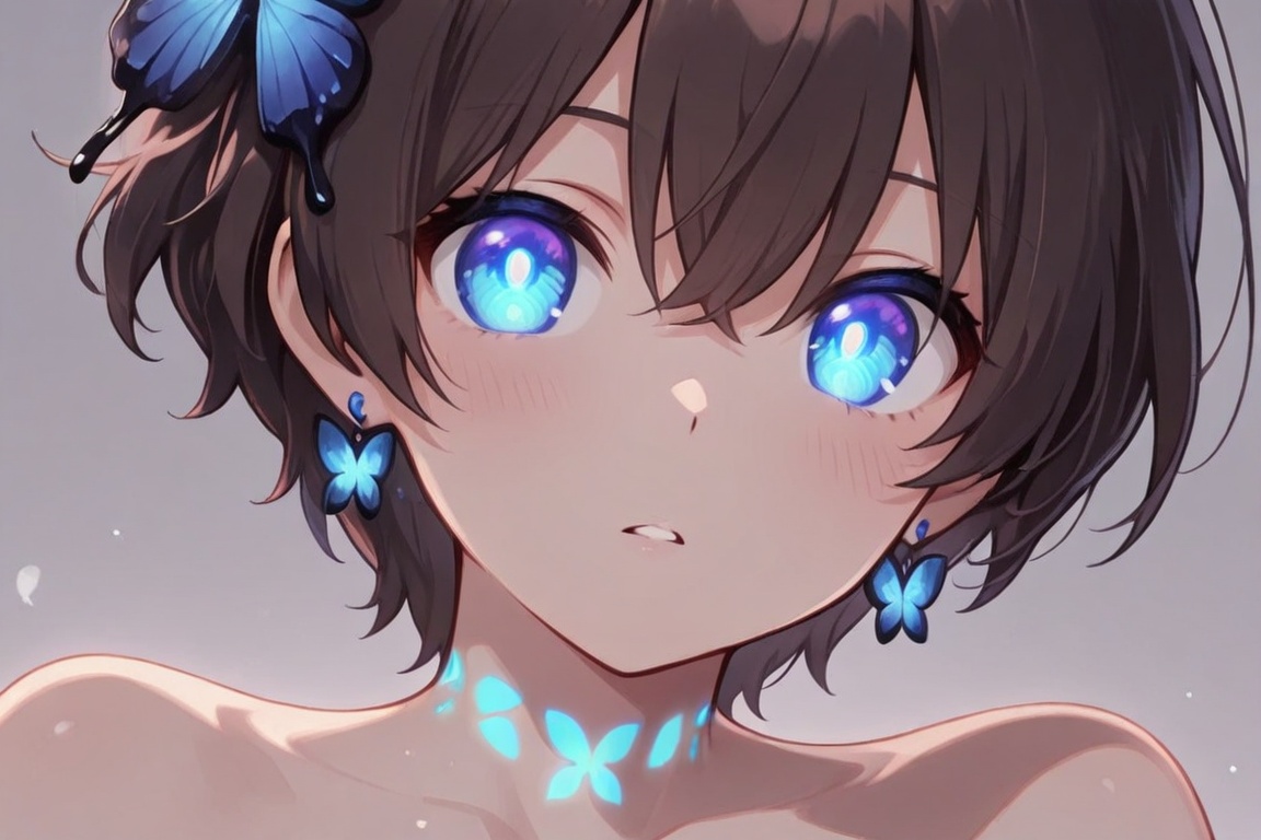 Kiyoshika-kun,  androgynous beauty,  A glowing mark on the belly on Tensor.Art