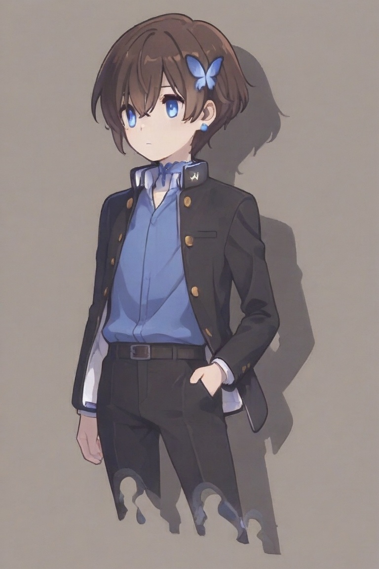 Kiyoshika-kun,  androgynous beauty,  design silhouette on Tensor.Art