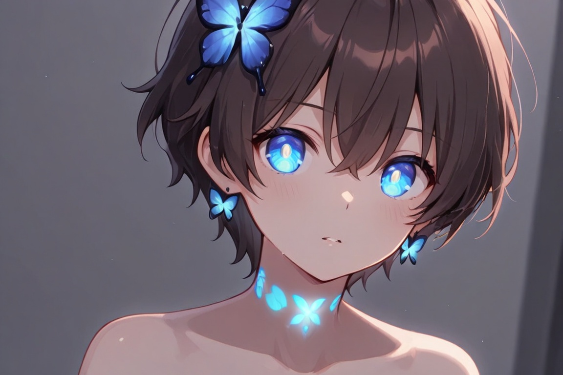 Kiyoshika-kun,  androgynous beauty,  A glowing mark on the belly on Tensor.Art