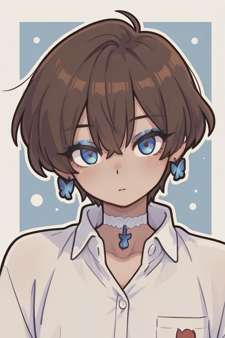 Kiyoshika-kun,  androgynous beauty,  Outline animation on Tensor.Art