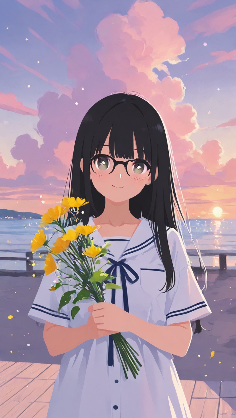 (cute girl,  minimalism,  minimalist aesthetic on Tensor.Art