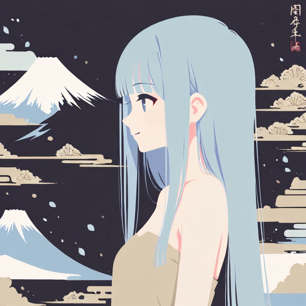 (cute girl,  minimalism,  minimalist aesthetic on Tensor.Art