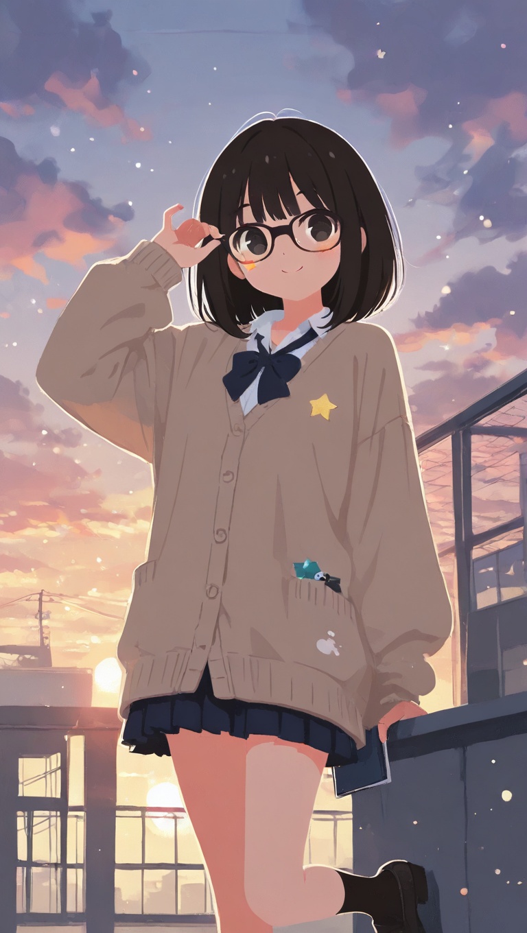 1 girl,  solo,  cool cute girl on Tensor.Art