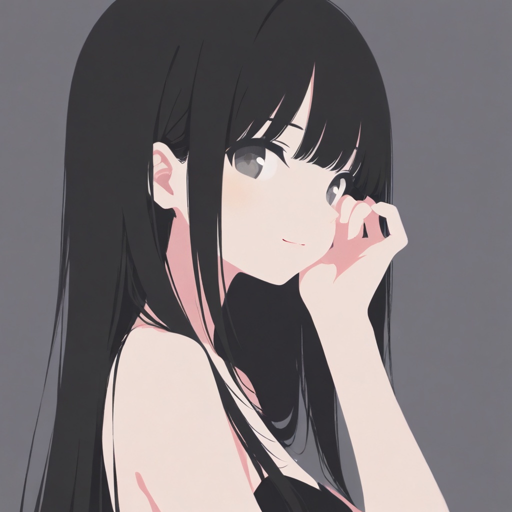 (cute girl,  minimalism,  minimalist style on Tensor.Art