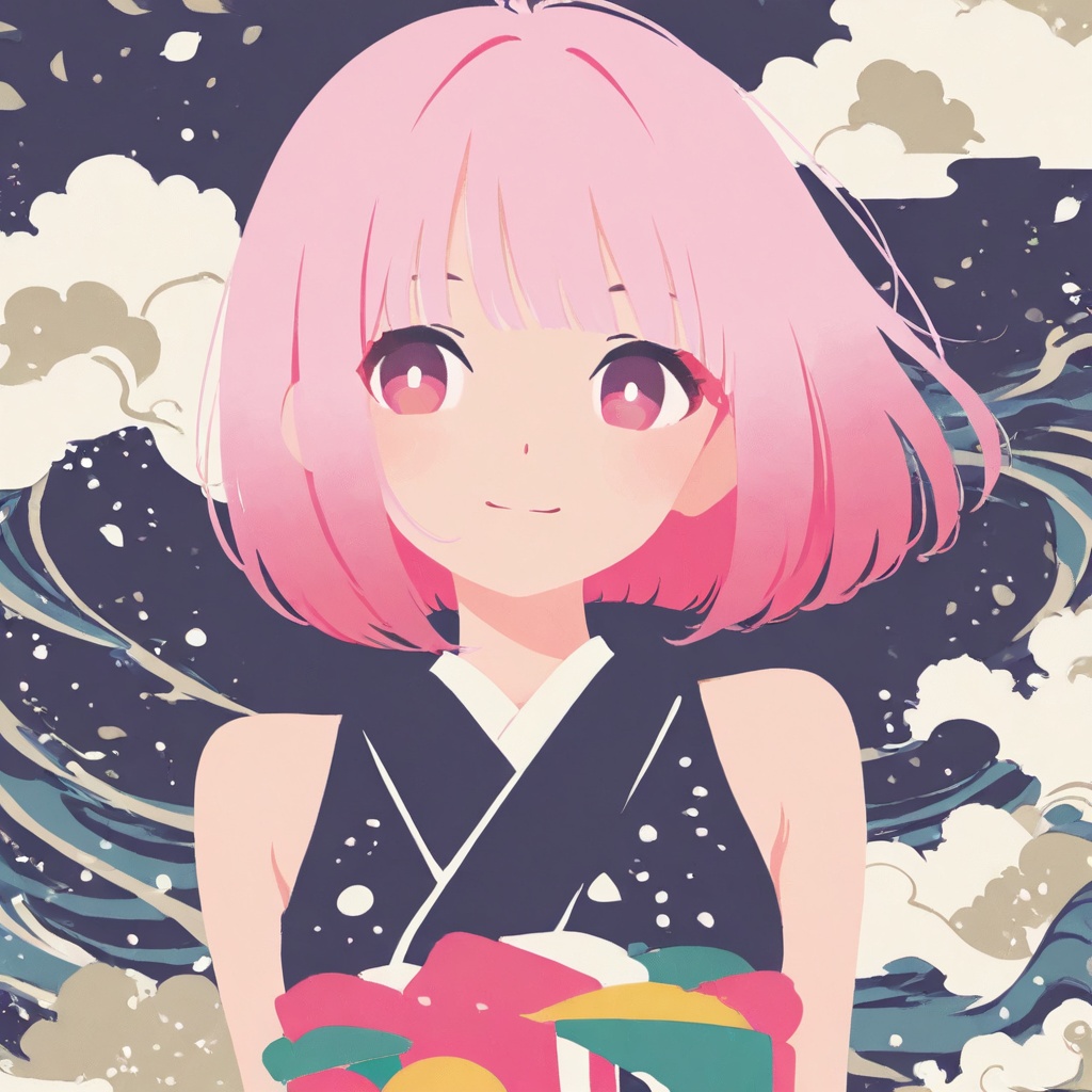(cute girl,  minimalism,  minimalist on Tensor.Art