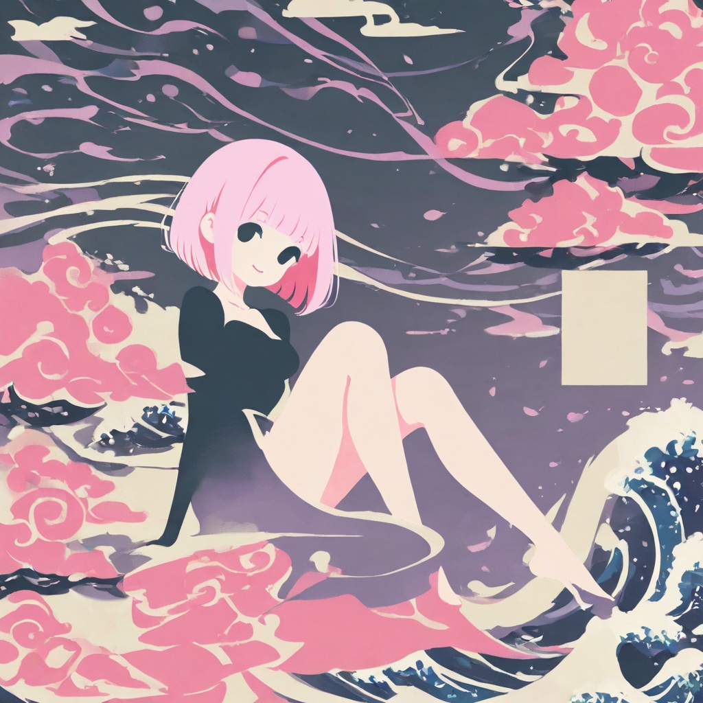 (cute girl,  minimalism,  minimalist on Tensor.Art