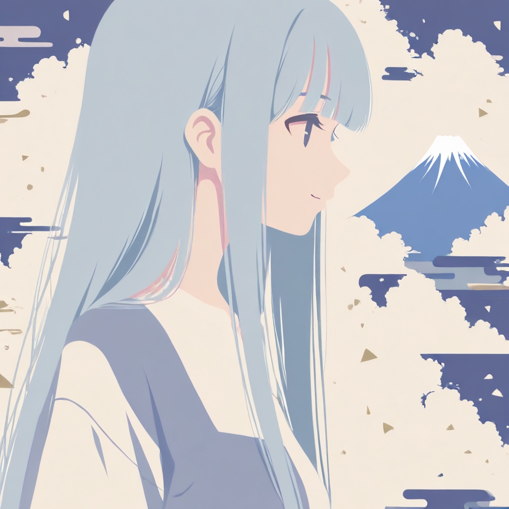 (cute girl,  minimalism,  minimalist aesthetic on Tensor.Art