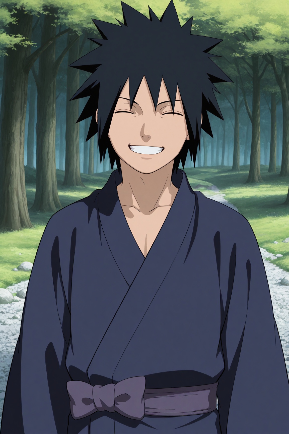 madara uchiha,  black hair,  black eyes by 25kkai on Tensor.Art