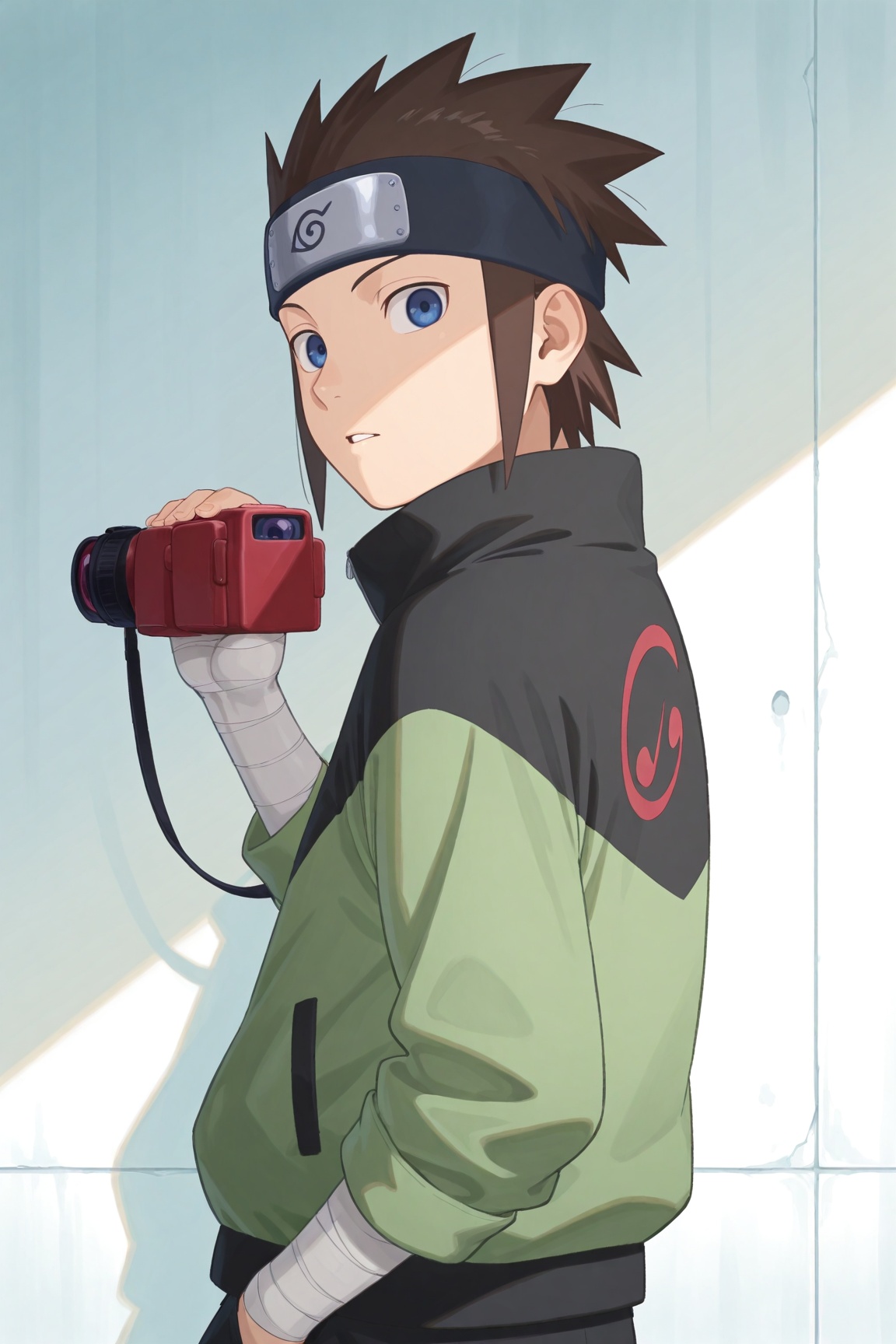 konohamaru sarutobi,  brown hair,  blue eyes by 25kkai on Tensor.Art