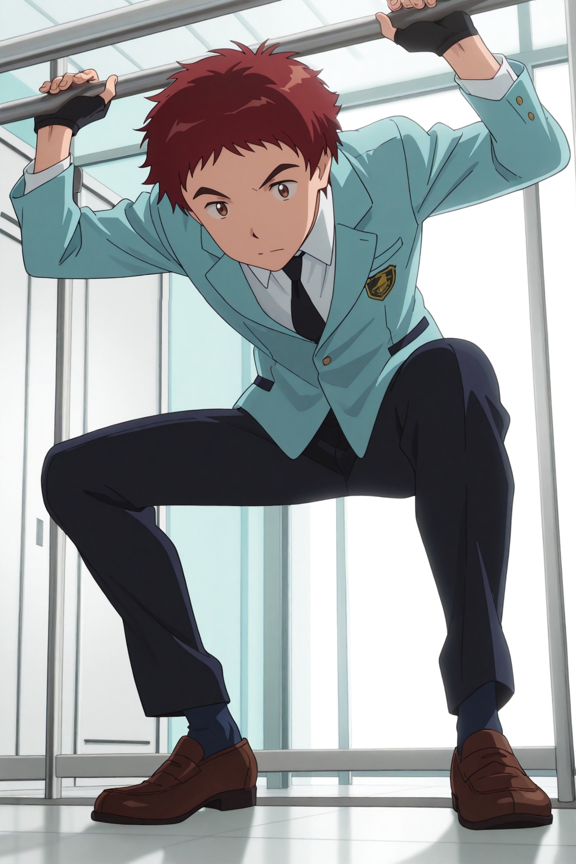 koushiro izumi,  red hair,  brown eyes by 25kkai on Tensor.Art