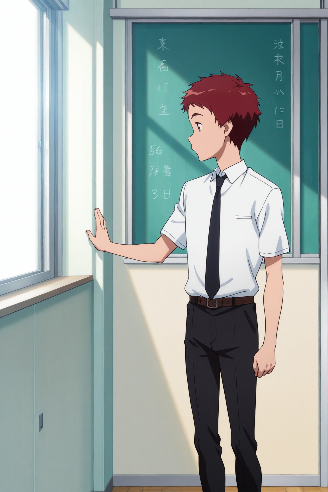 koushiro izumi,  red hair,  brown eyes by 25kkai on Tensor.Art