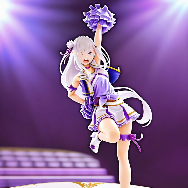 Emilia \re:zero\ - Cheerleader Outfit by The Mirror on Tensor.Art