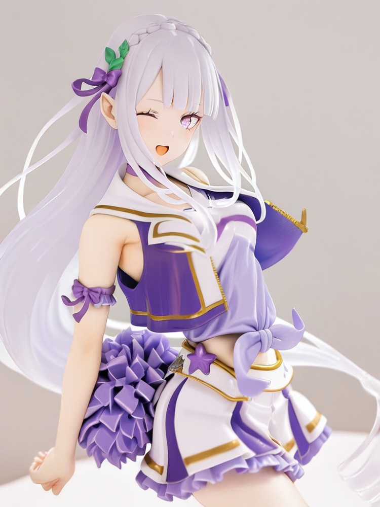 Emilia \re:zero\ - Cheerleader Outfit V2 by user_772693118226257023 on Tensor.Art