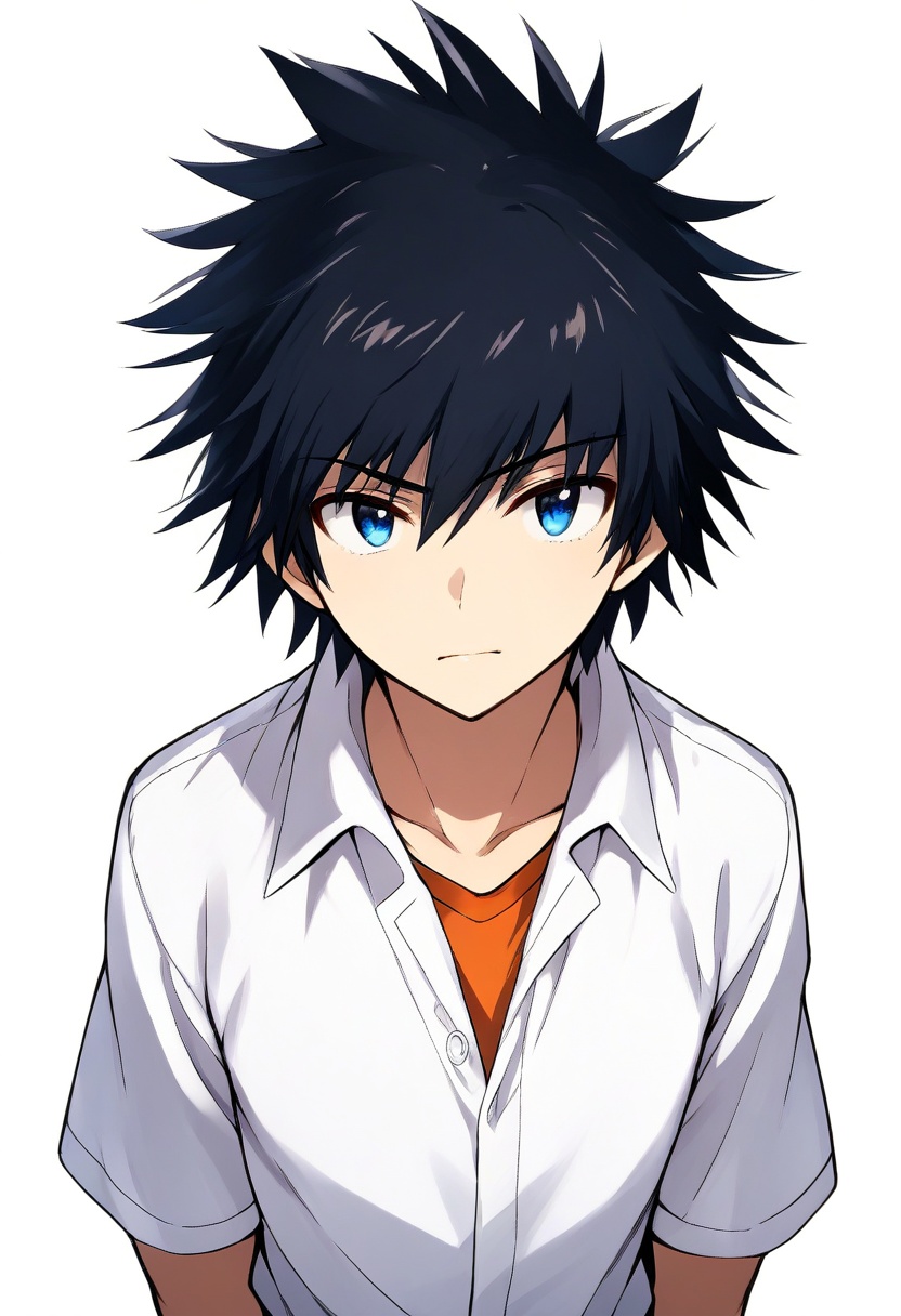 kamijou touma,  1boy,  male focus on Tensor.Art