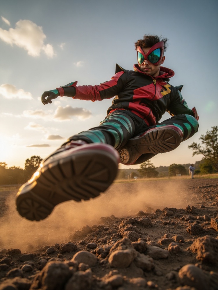 Kamen Rider Kick Pose by Ghost Art on Tensor.Art