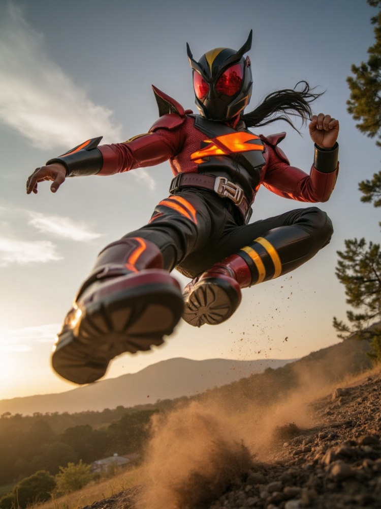 Kamen Rider Kick Pose by Ghost Art on Tensor.Art