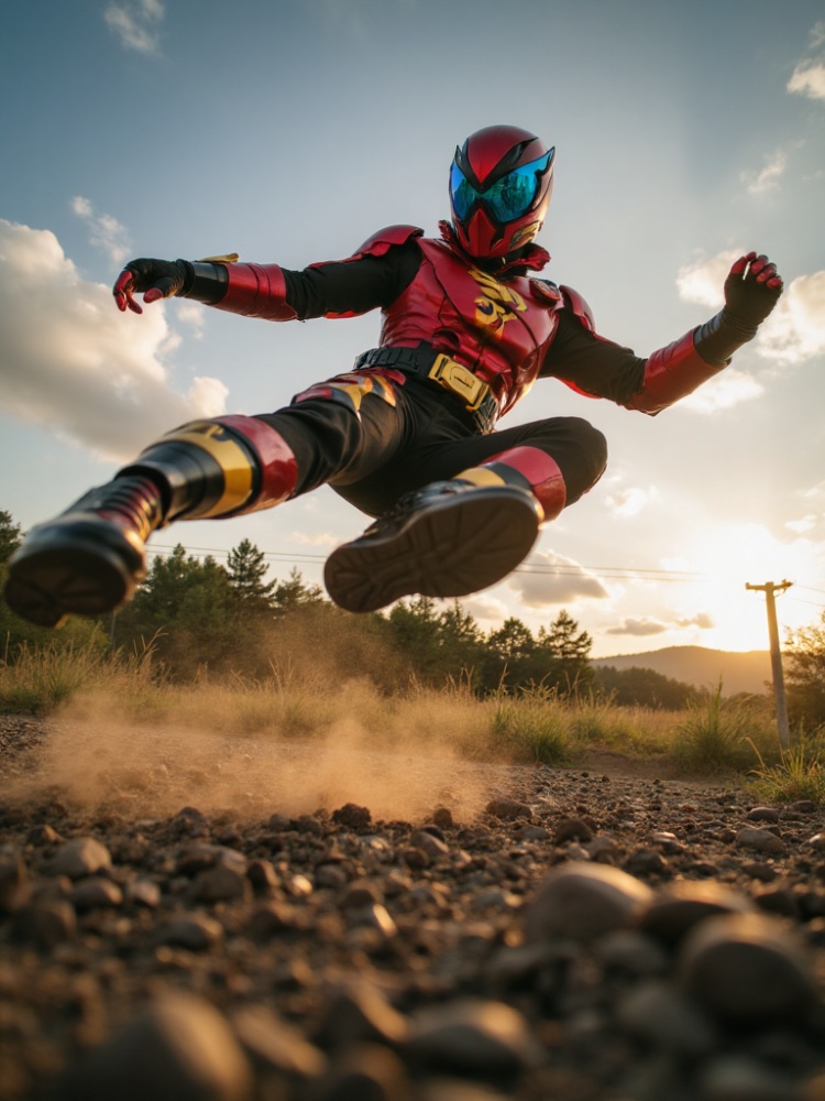 Kamen Rider Kick Pose by Ghost Art on Tensor.Art