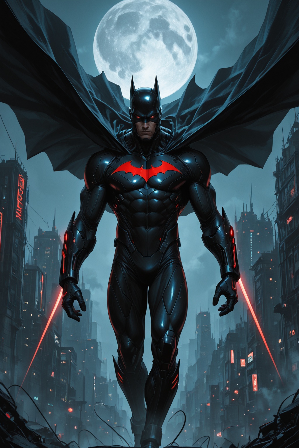 ....... ),  1 male,  Batman Beyond in futuristic armor on Tensor.Art
