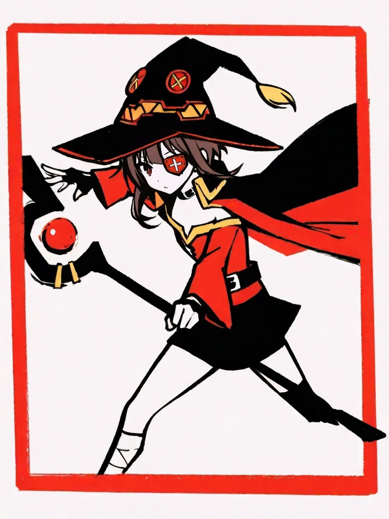 1girl,  megumin,  stylized by Izmys on Tensor.Art