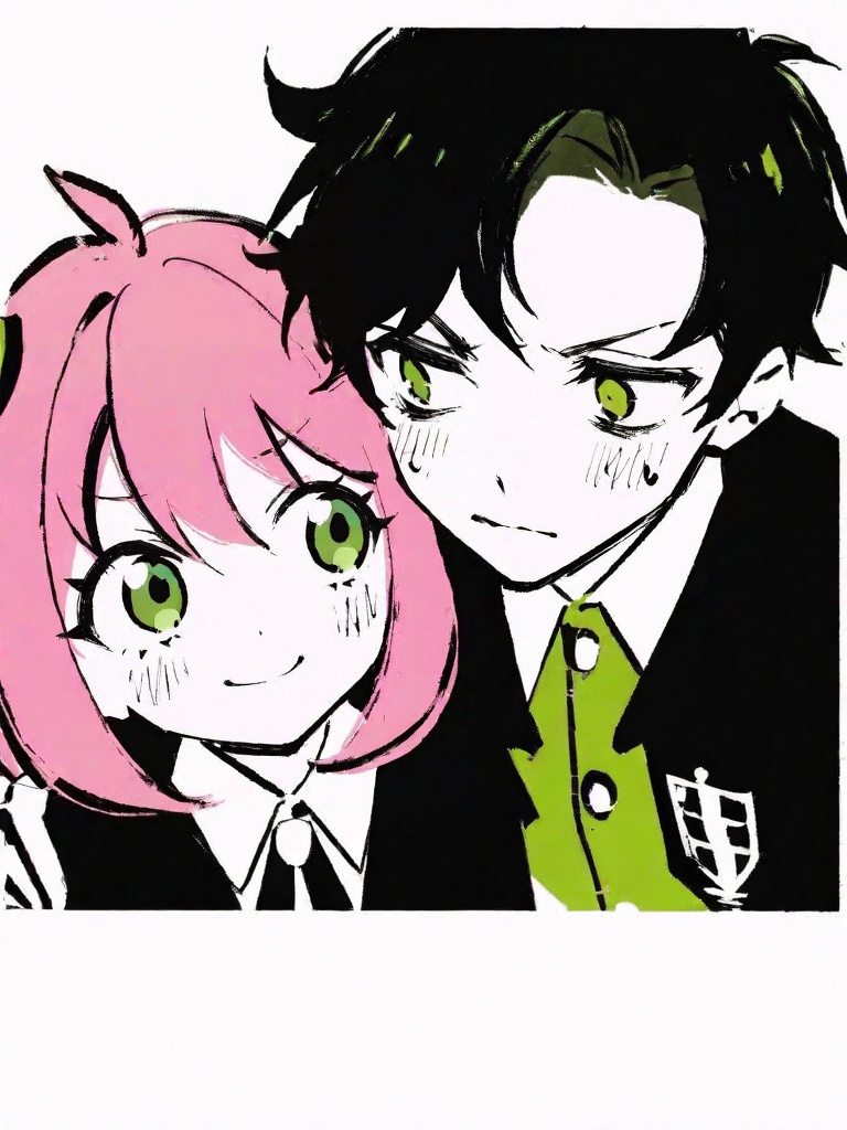 1boy and 1girl,  mrn0093 Style,  stylized by Izmys on Tensor.Art