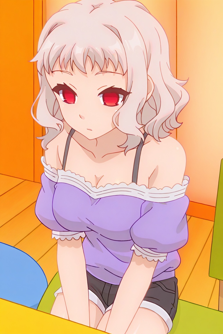 lizfate,  1girl,  short wavy hair on Tensor.Art