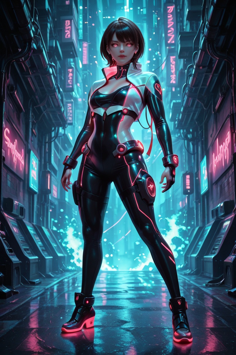 shirley-ace,  full body,  futuristic racer outfit on Tensor.Art