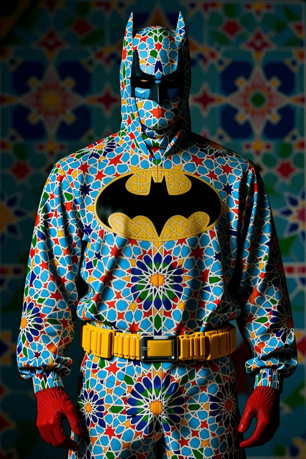 Batman ,  adrr-zllij,  MADE OF MOROCCAN MOSAIC PRINT on Tensor.Art