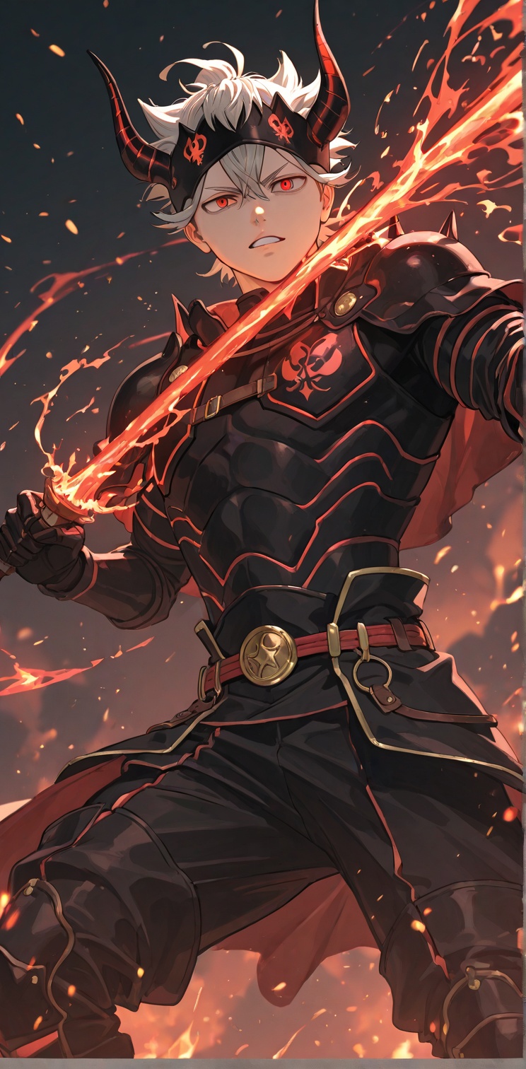 Asta,  Demon armor,  Black Clover on Tensor.Art