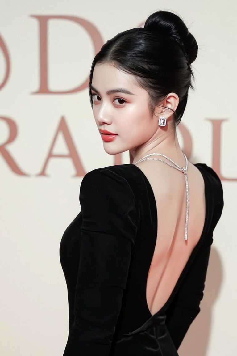 Exclusive rendering of z-image base model,  8K ultra-high definition,  movie-level realistic red carpet portrait photograp...