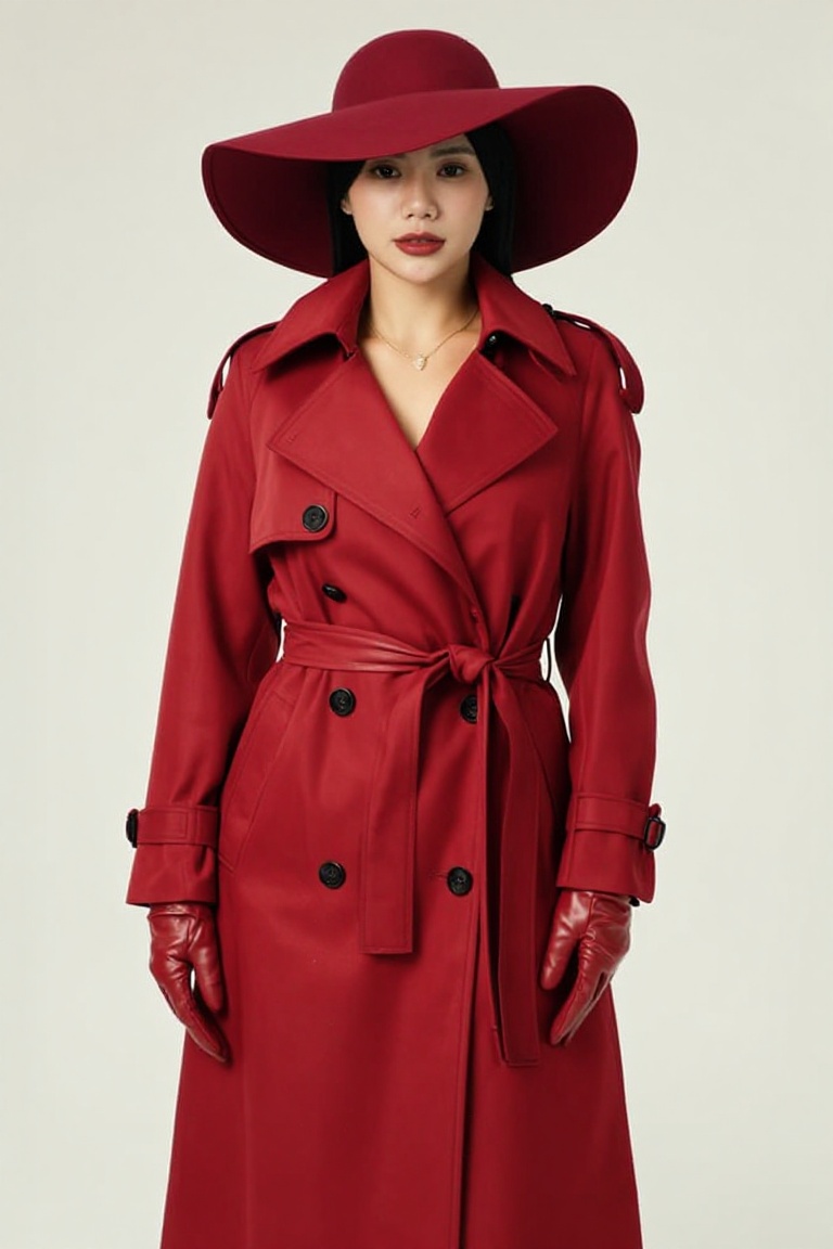 Create an editorial high-fashion image with a factor of 1.25 to enhance the polished and glamorous look. The image feature...