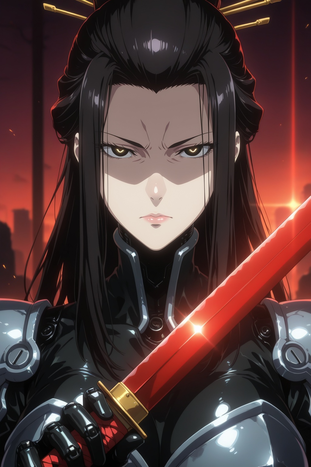 (anime coloring,  anime screencap),  mature female by Nenel_SSJBlue on Tensor.Art