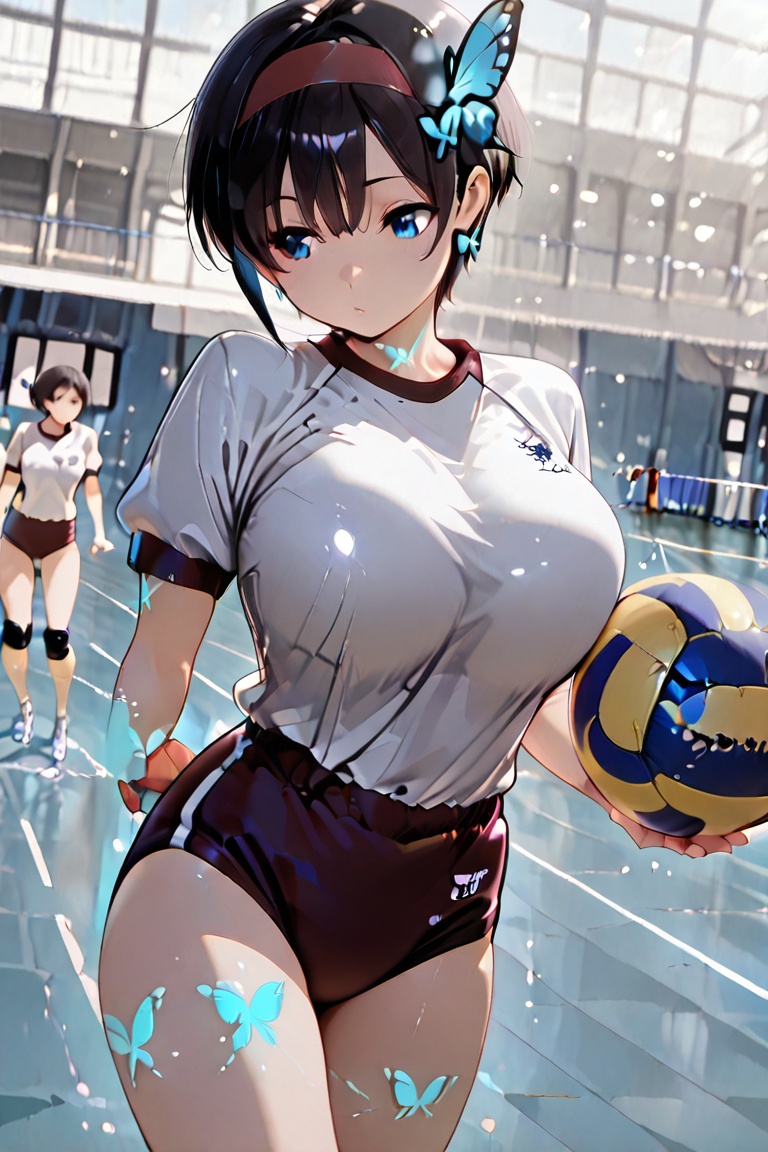 Volleyball BURUMA,  beautiful BURUMA,  masterpiece on Tensor.Art