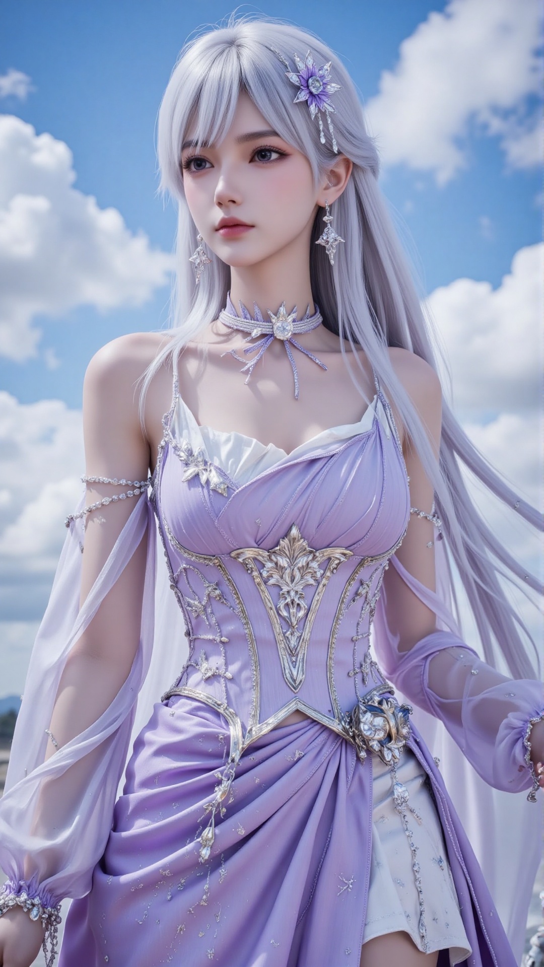 Very detailed face,  extremely detailed eyes and face,  blue eyes by Tim_Yi on Tensor.Art