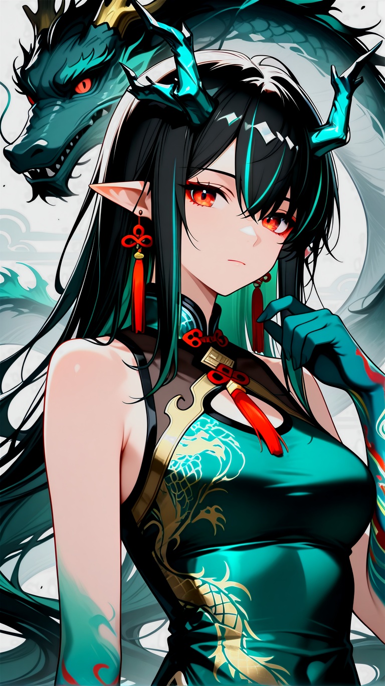 1girl,  solo,  long hair on Tensor.Art