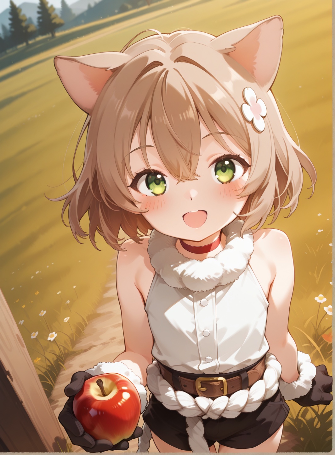 blurry background,  (Perfect hand anatomy),  highly detailed on Tensor.Art
