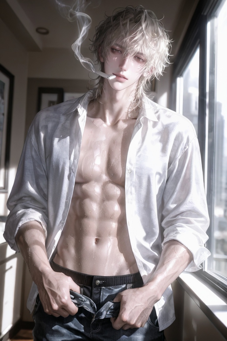 1 male,  solo,  (blue eyes) on Tensor.Art
