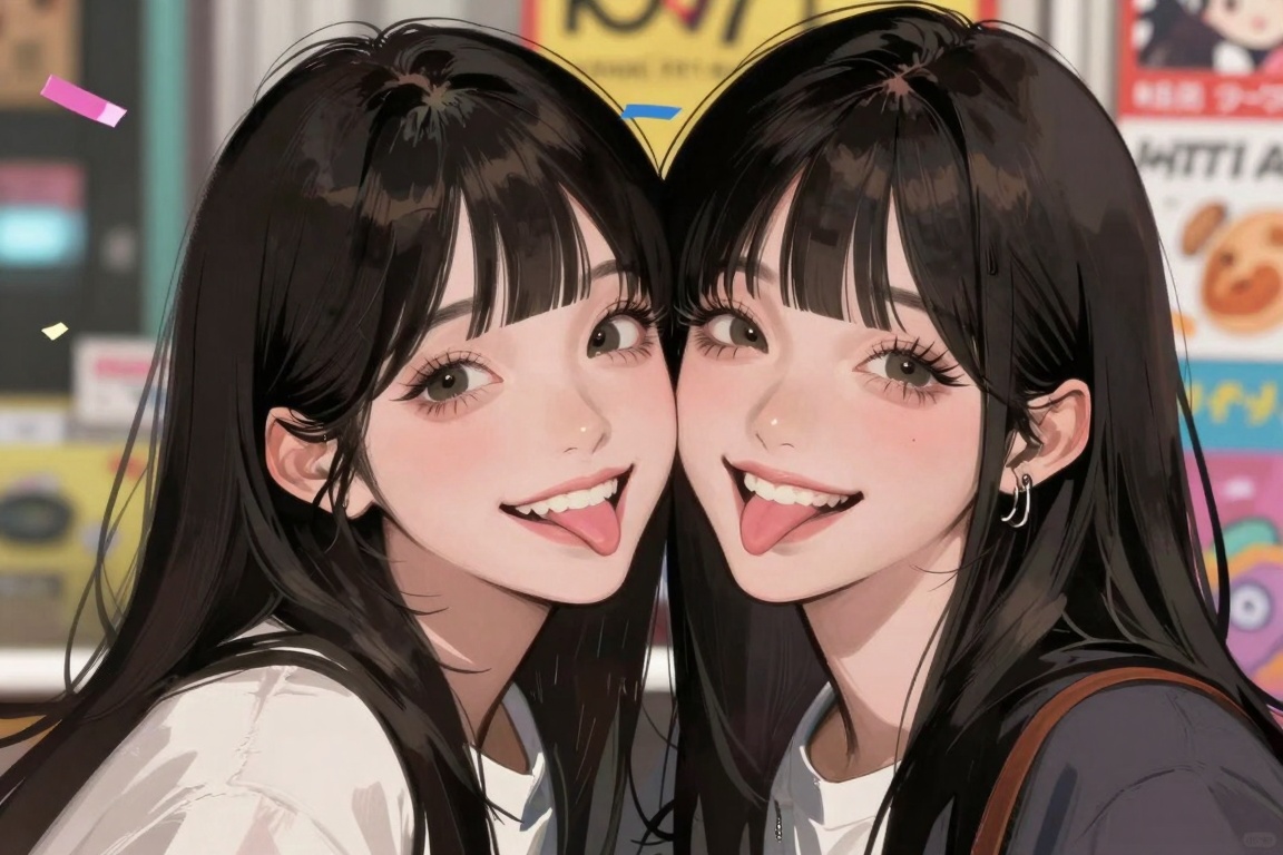 2girls,  closeup,  simple detail by E11emon on Tensor.Art