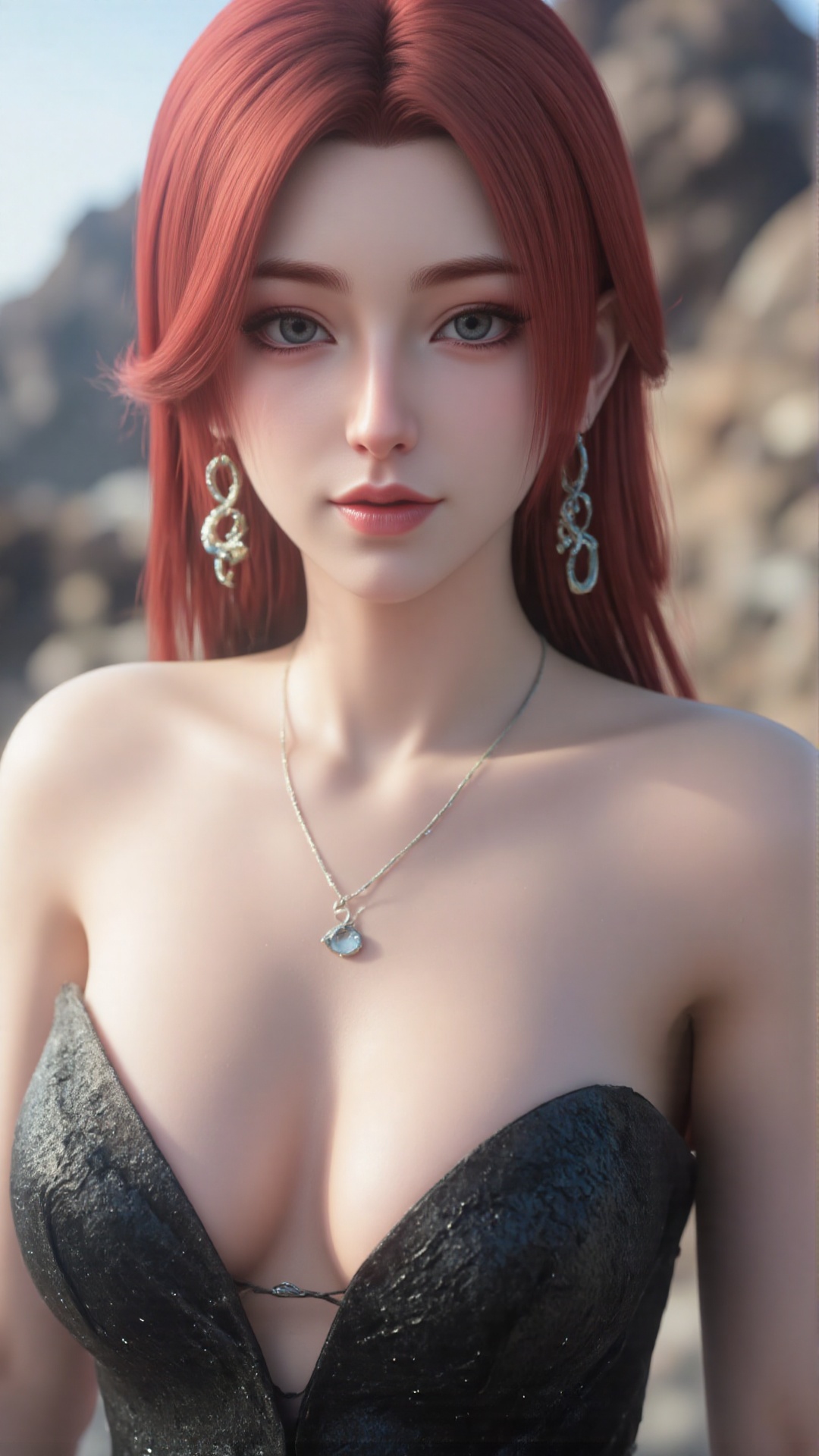 1girl,  dress,  jewelry on Tensor.Art