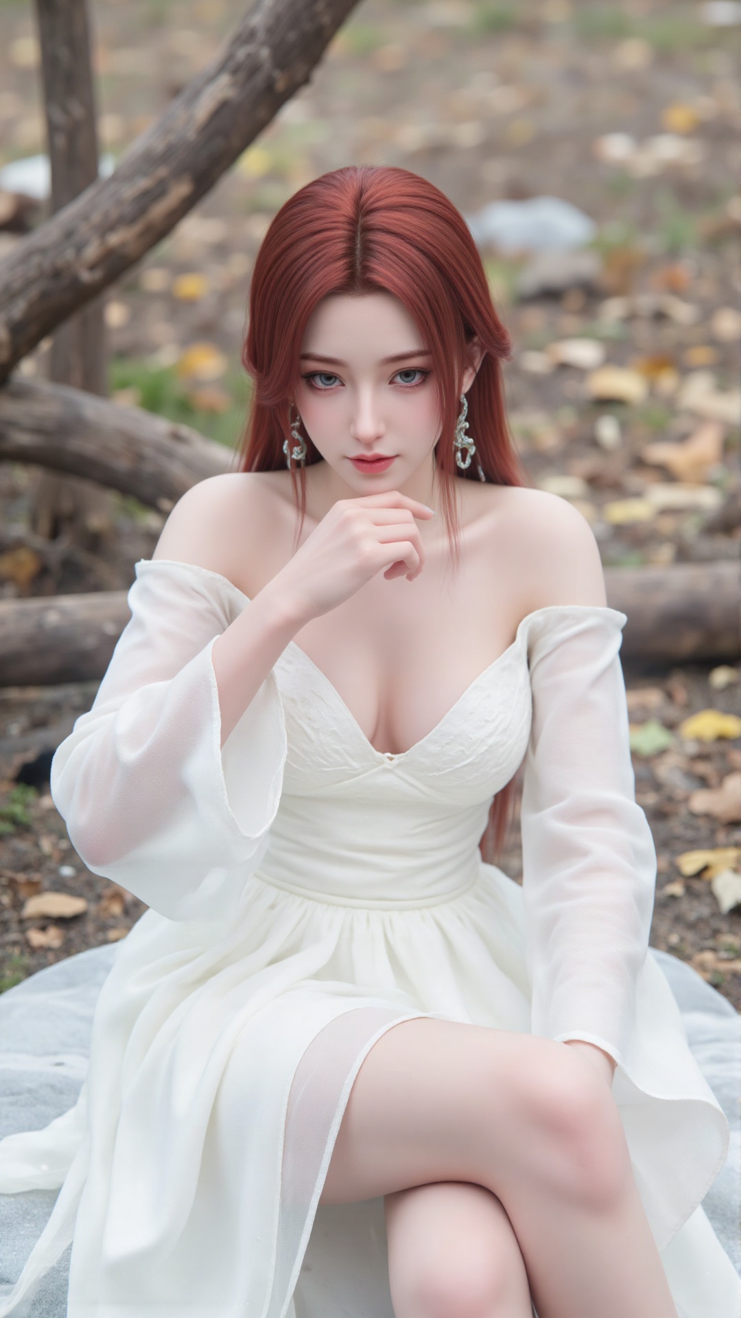 1girl,  white wedding dress,  looking at viewer by Tim_Yi on Tensor.Art