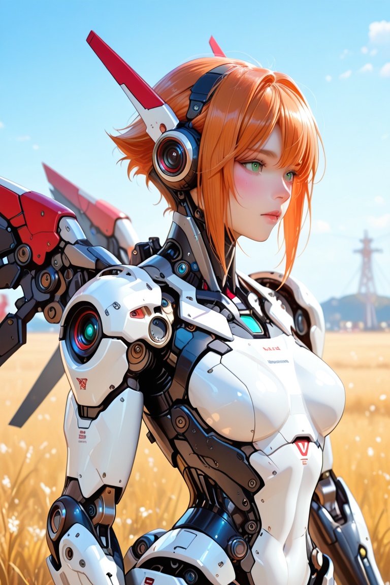1girl,  robot,  outdoors by MangSly on Tensor.Art