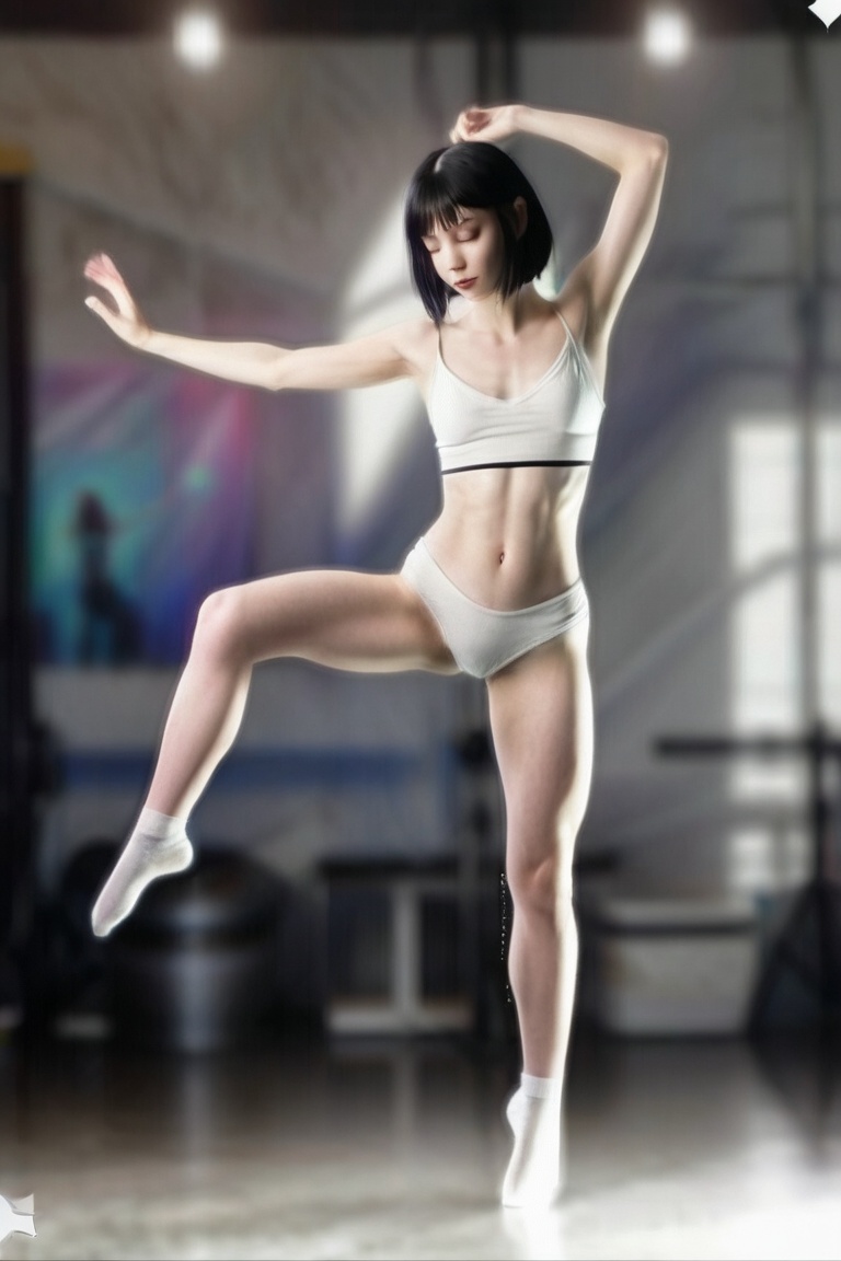 Anya_Larsen sexy skiny girl dancing,  realistic,  studio quality on Tensor.Art
