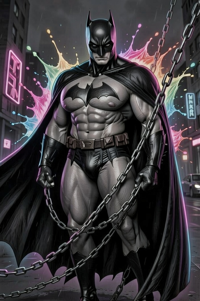 Black and white sketch,  realistic,  Batman on Tensor.Art
