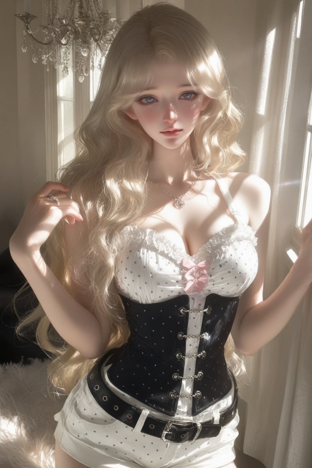 beautiful woman,  midle-aged,  blue eyes on Tensor.Art