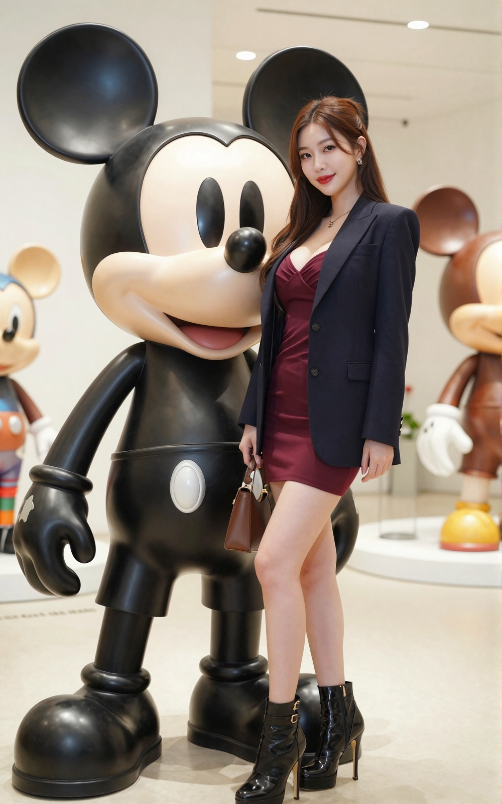 Image of a Korean woman Actual Photo: 2.0,  "A beautiful Korean woman boasting an hourglass figure,  round and voluptuous...