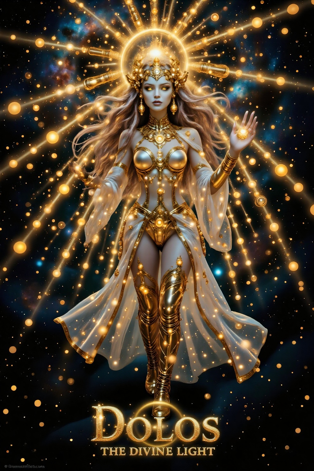 Top quality. Inspiration: Dolos,  the Divine Light. This image depicts Dolos,  the alien god who controls the past on Tens...