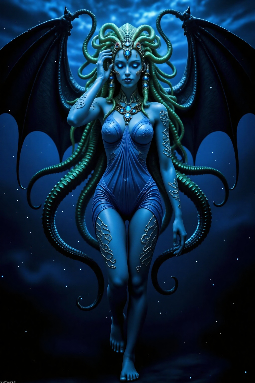 Cthulhu is one of the Great Old Ones and a water elemental. As the King of R'lyeh,  Cthulhu slumbers in the underwater cit...