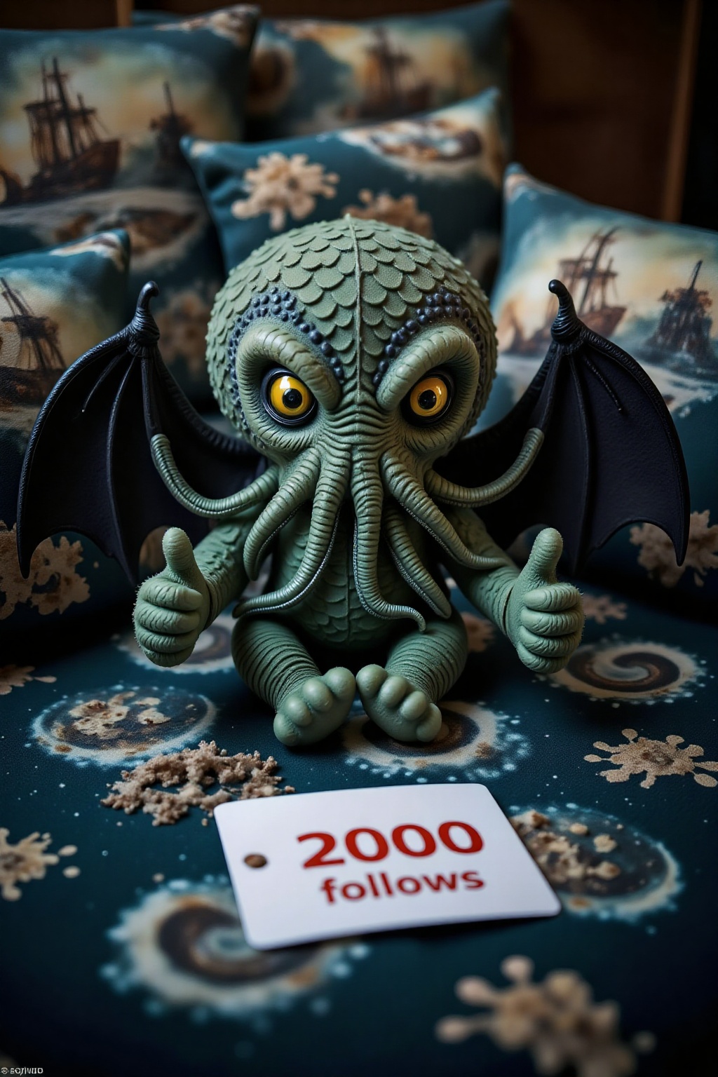 Superior quality,  ranked number one. Inspiration: Plush toys,  Cthulhu. Close-up: This meticulously crafted and cleverly...